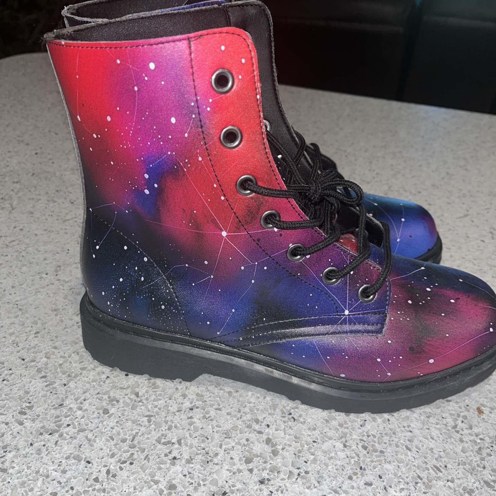 Rogue + Wolf Night boots Vegan Leather Doc-Style Boots Goth 9.5 Men, 11 Women