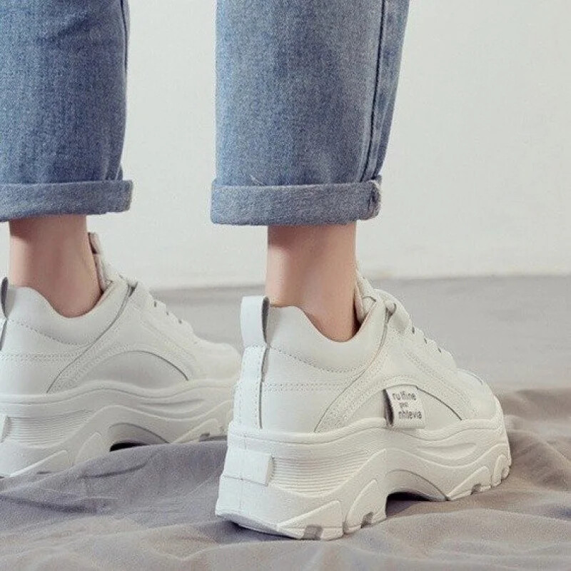 Exceedingly Fashion-forward Branded Chunky Sneakers: Effortlessly Ascend the