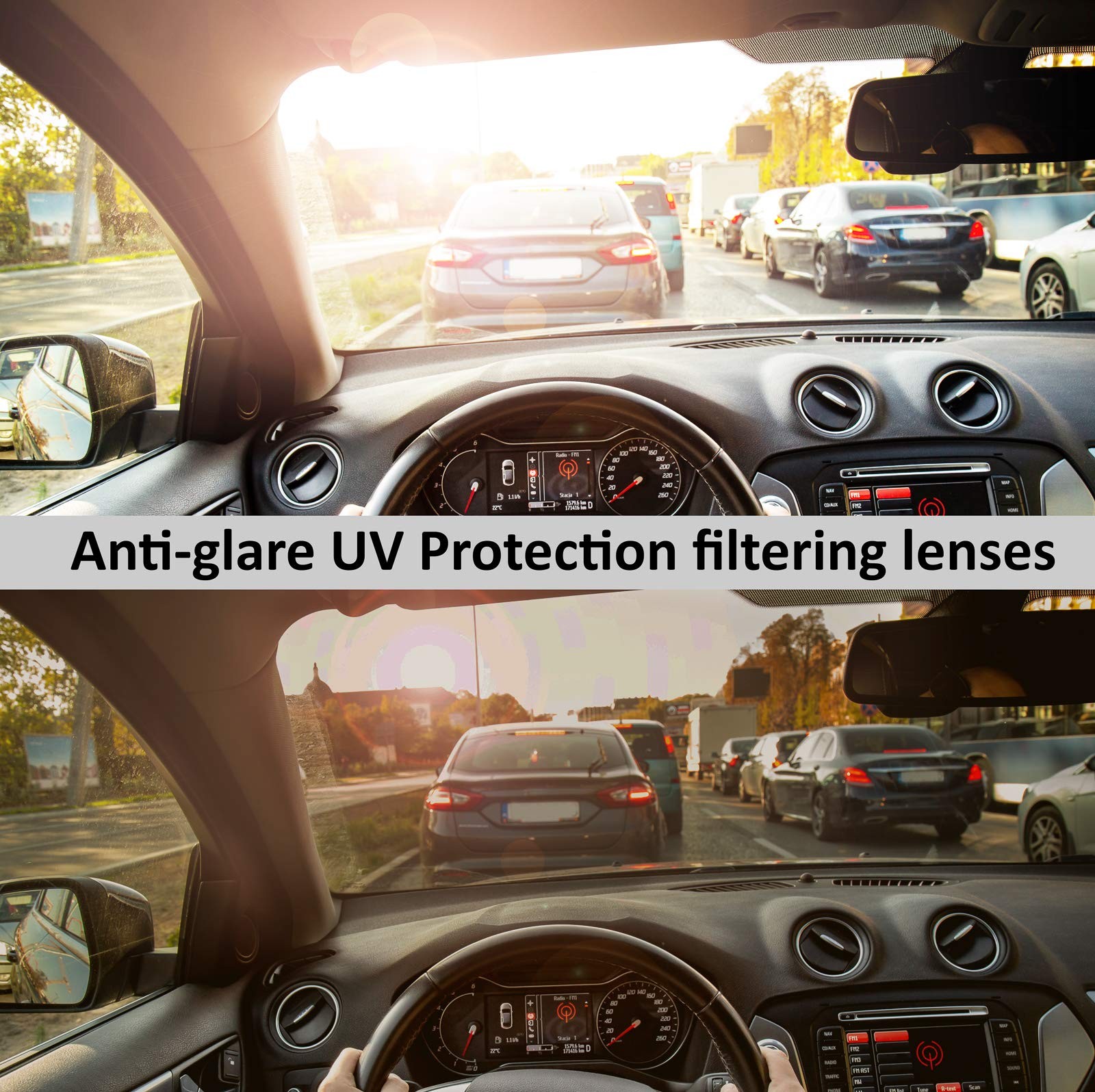 Fit Over Wrap Sunglasses Polarized Lens Wear Over Eyeglasses 100% UV Protection