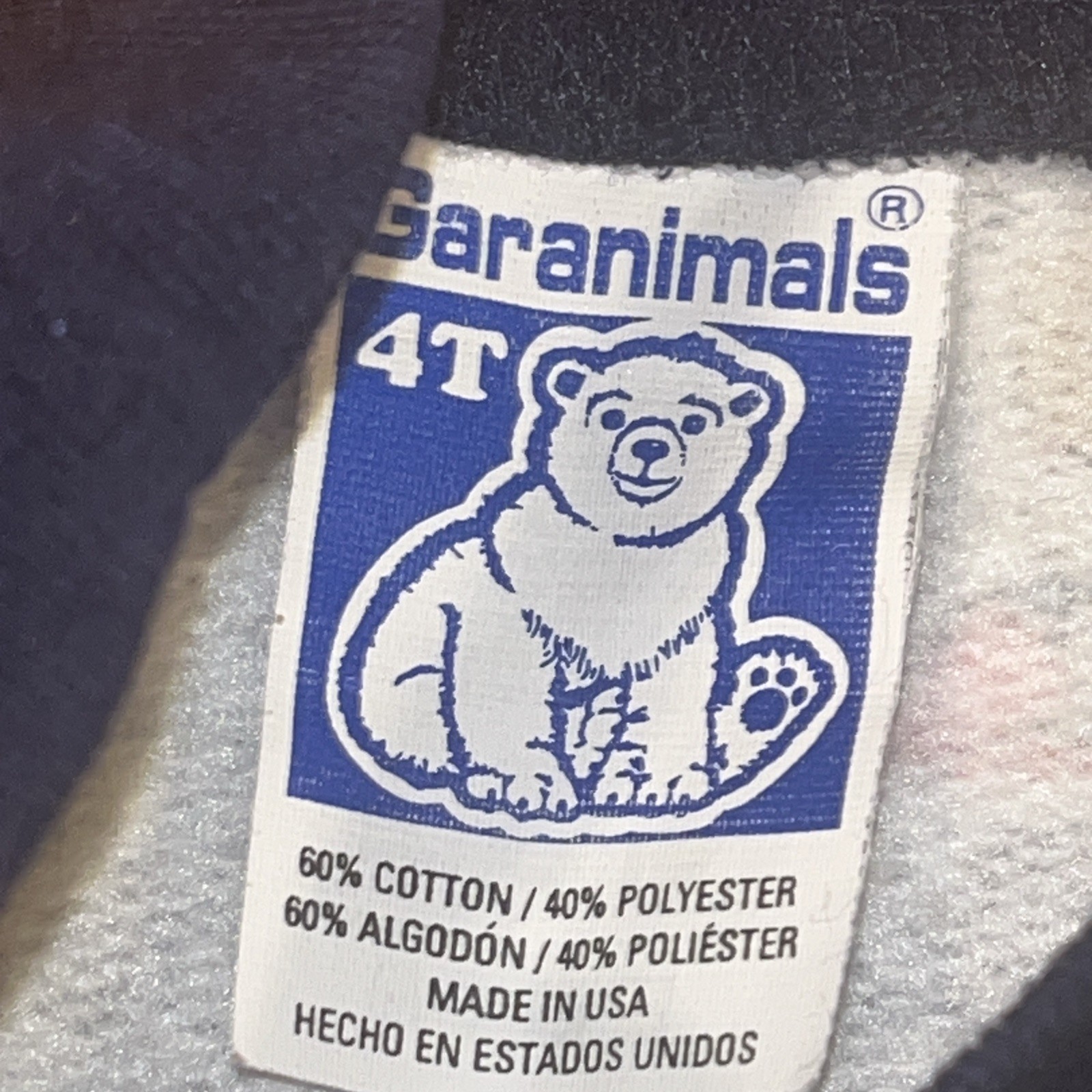 VTG 90s Garanimals Cowboy Western Rodeo Crew Neck All Over Print Sweatshirt USA
