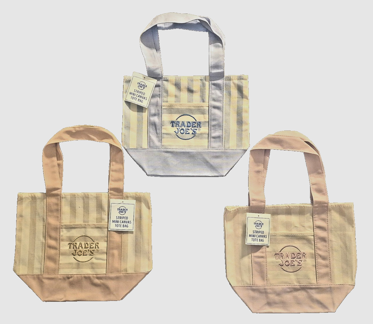 Summer edition trader joes mini tote bag, set of 3 🔥iNTERNATIONAL SHIPPING🔥