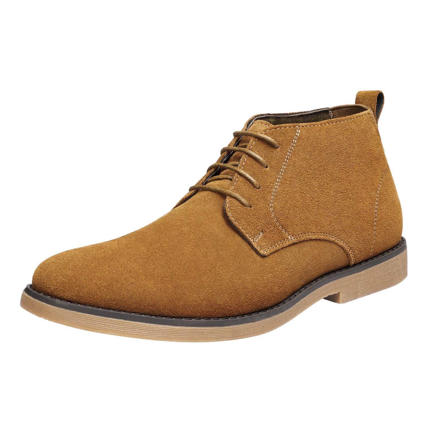 Men’s Chukka Boots Suede Leather Lace Up Ankle Oxford Dress Boots