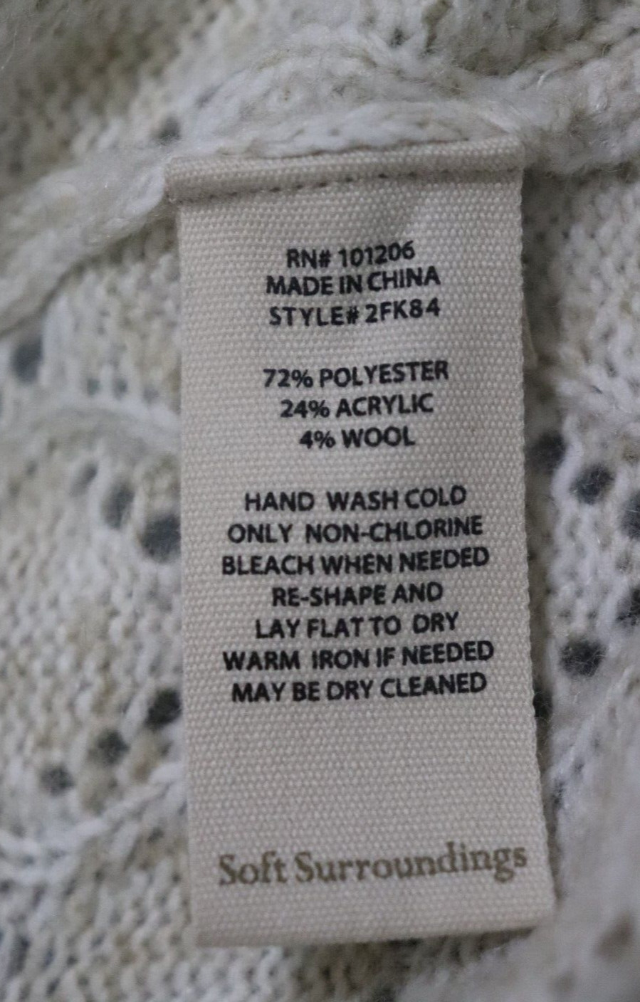 Soft Surroundings Duster Wool Blend Cardigan Womens Large Long Brown Lightweight
