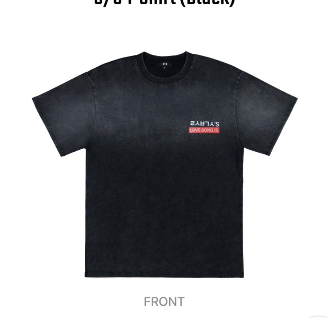 Official bts pop up Vegas Arirang s/s t shirt (black) us exclusive SIZE XL