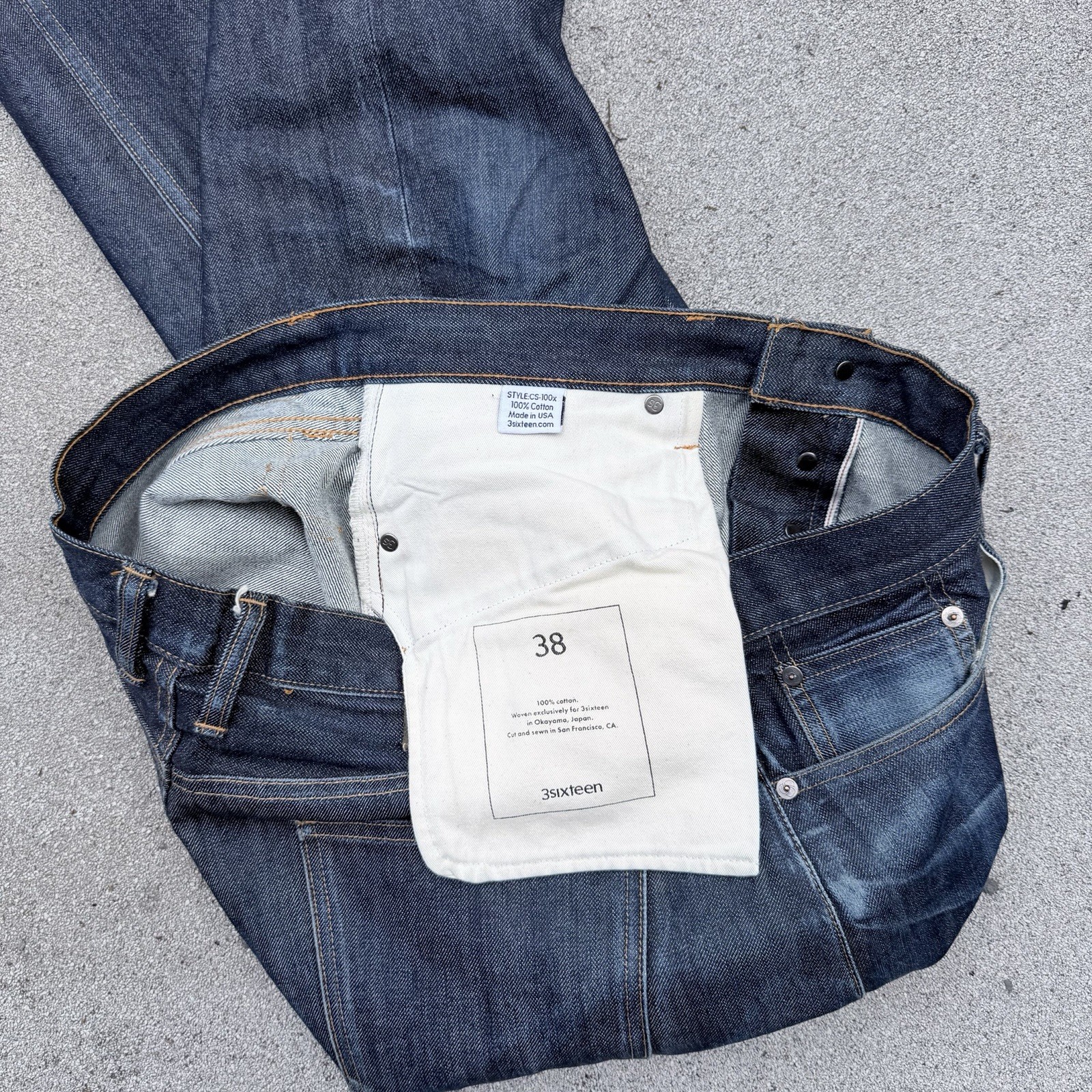 3sixteen Selvedge Raw Denim 38 CS-100x