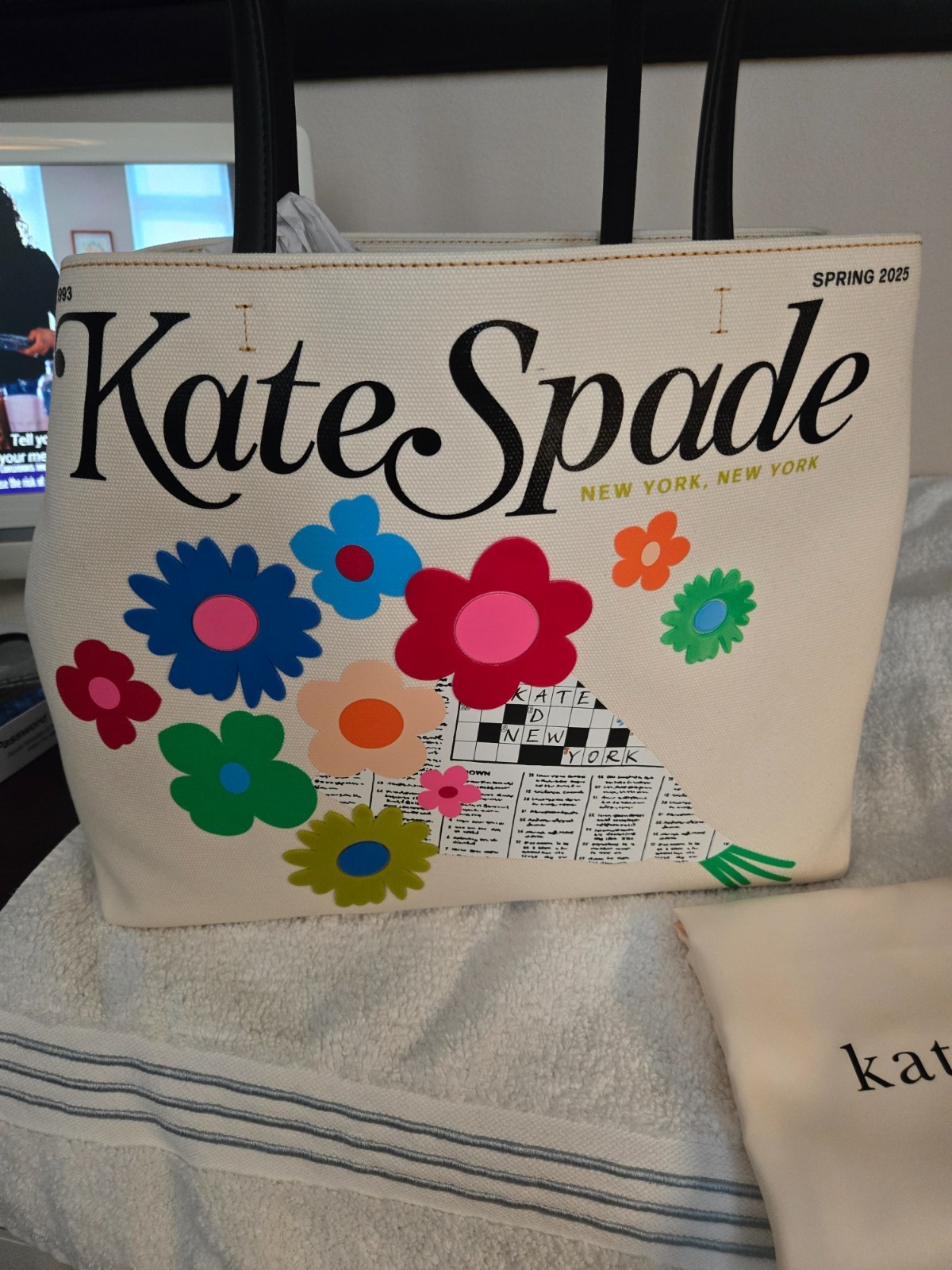Kate Spade New York Fresh Picks Canvas Tote Bag Retail $298