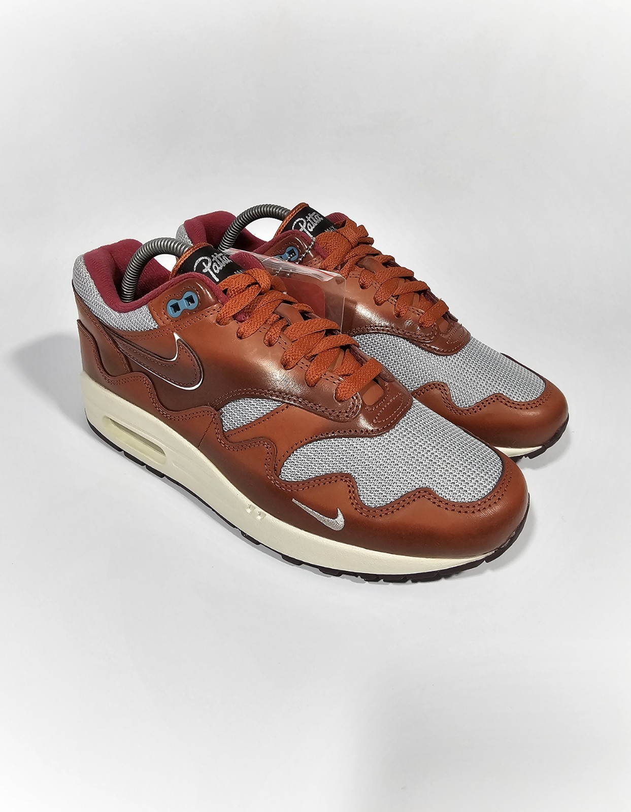 Patta x Nike Air Max 1 Waves Dark Russet US 8.5 UK 7.5 EUR 42cm 26.5 New OG All