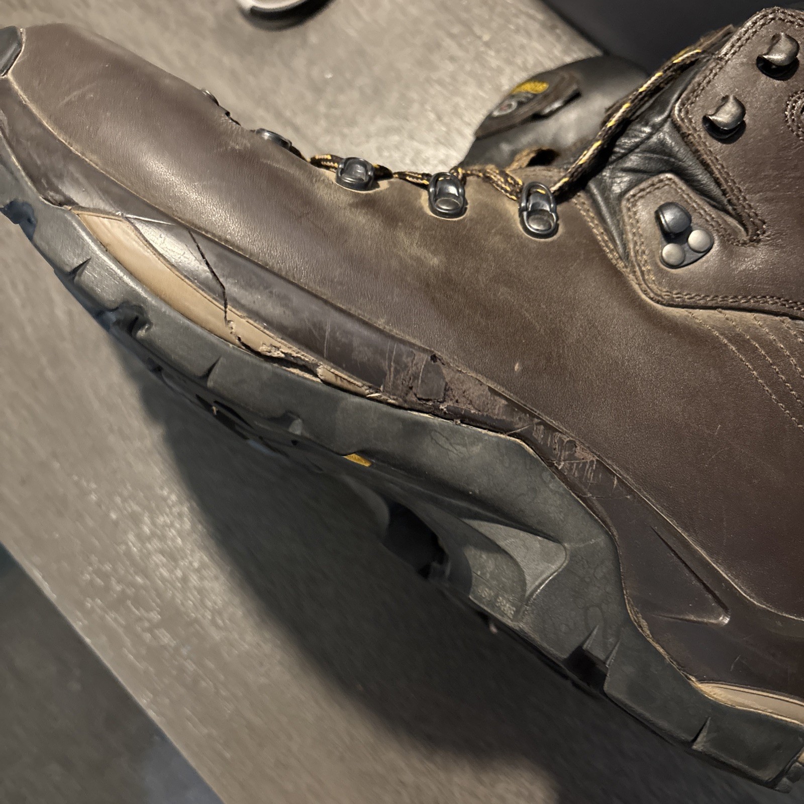 ASOLO TPS 520 GV EVO GTX Hiking Backpacking Outdoor Camping Mens Size 14 Boots