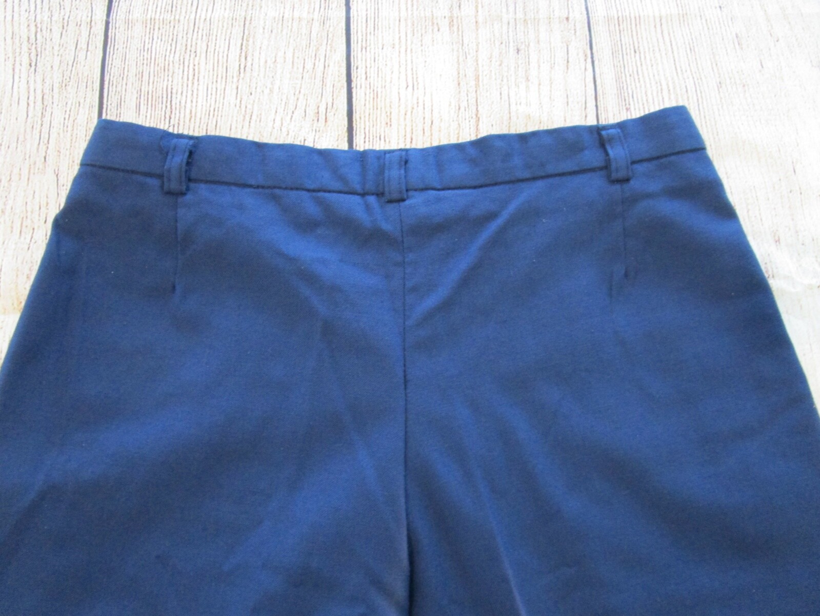 DSCP US Military Womens Blue Slacks Pants Zipper Hook Button Closure 30 x 28 1/2