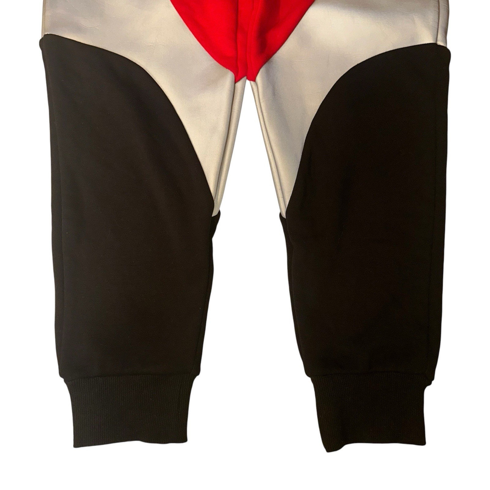 I AM GIA Red Black Silver Reflective Colorblock Hoodie Sweats Set Size XS NWT