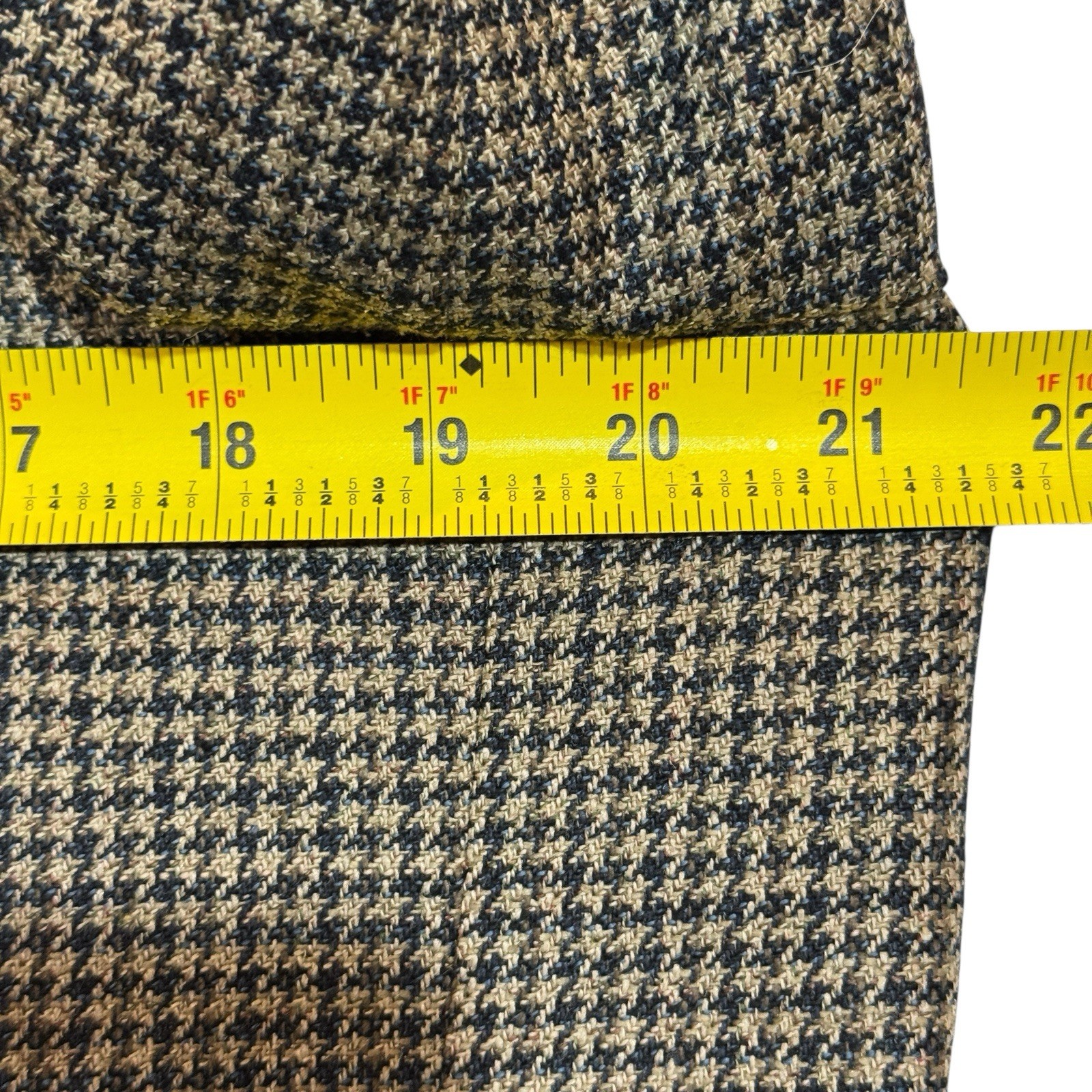 Deansgate 42R Silk Wool Houndstooth Sport Coat Tailors Row Single Vent