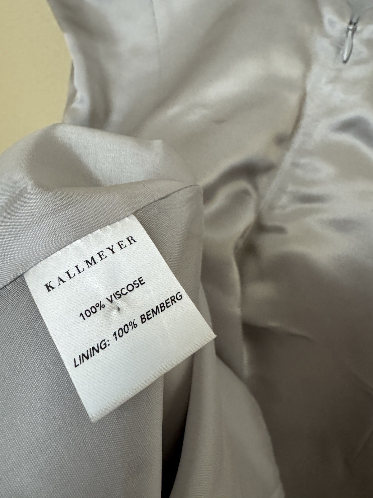 Kallmeyer New Eloise Mini Dress Mercury Liquid Twill Size 4