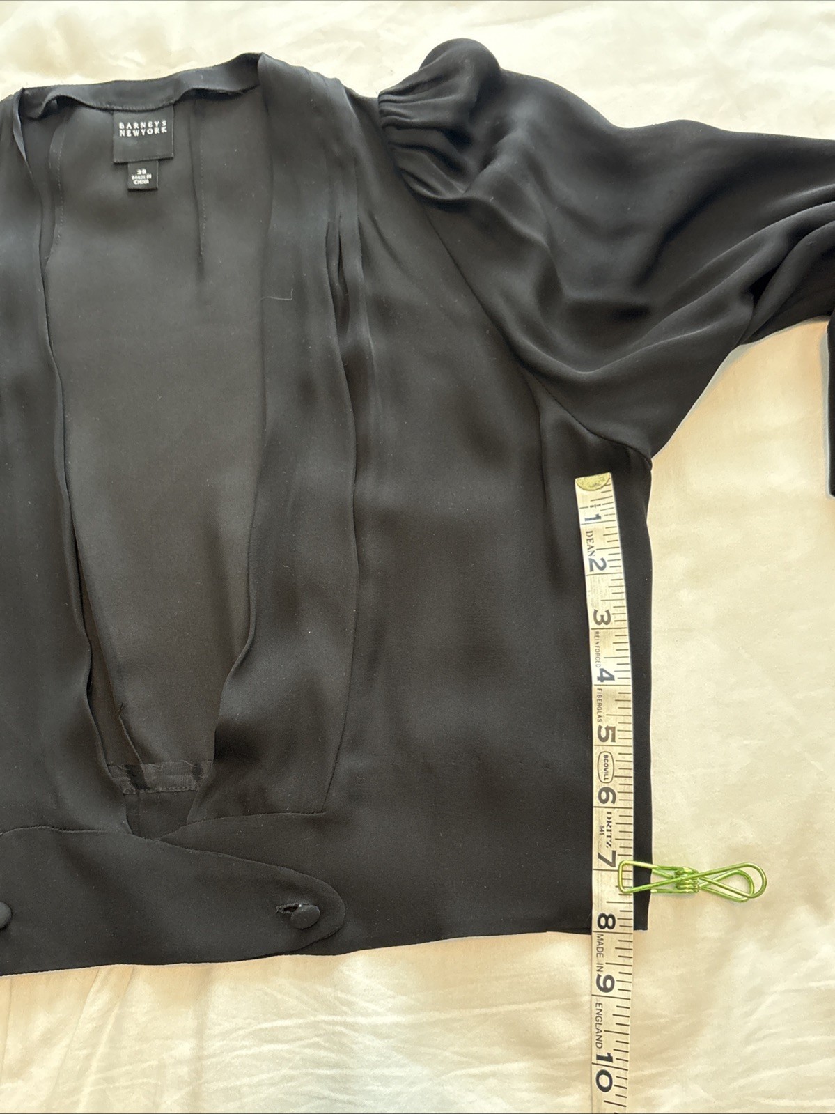 Barneys New York Robert Rodriguez Womens Sz 38 S 100% Silk Sheer Cropped Jacket