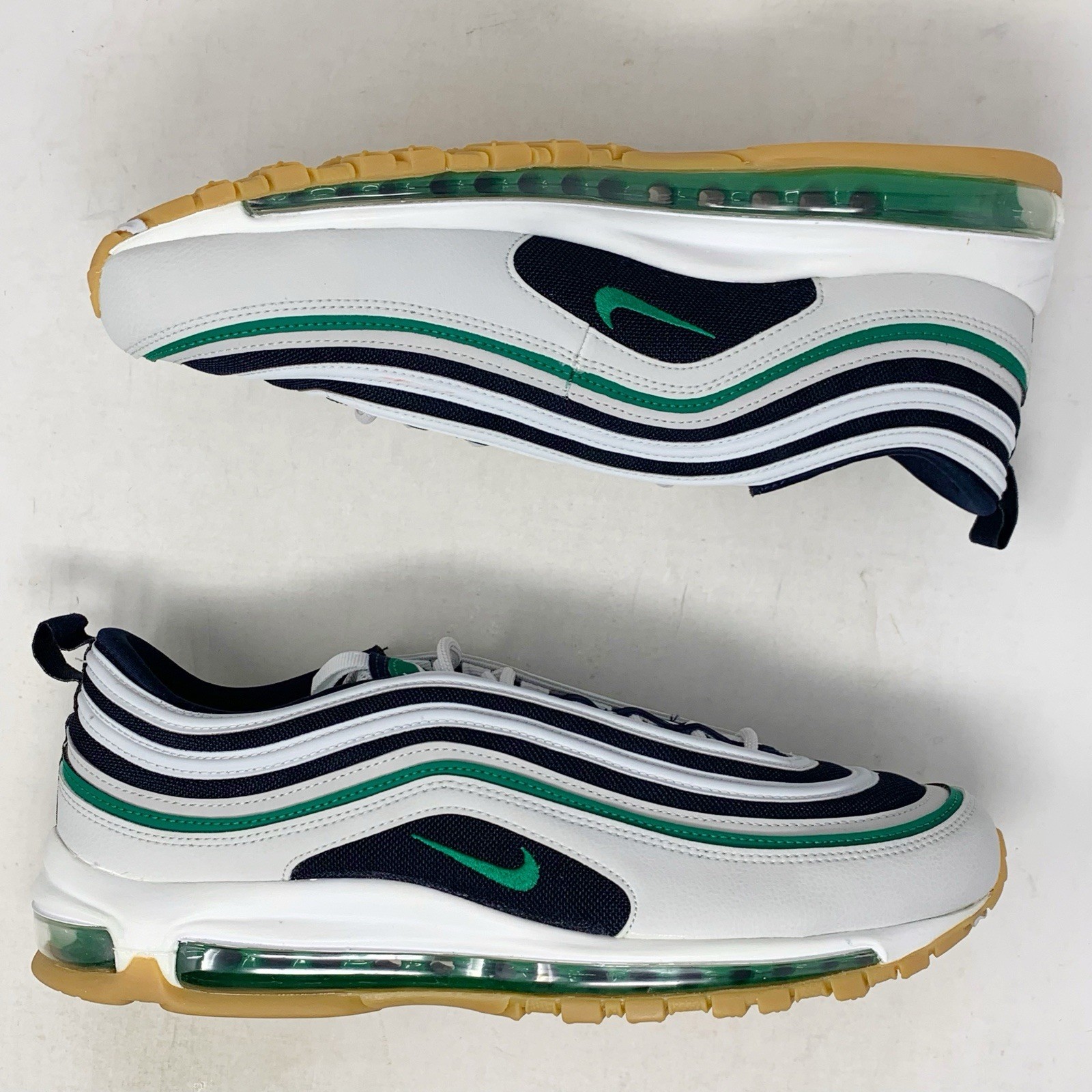 Nike Air Max 97 ‘Malachite Green’ White Sneakers, Size 12 BNIB 921826-021