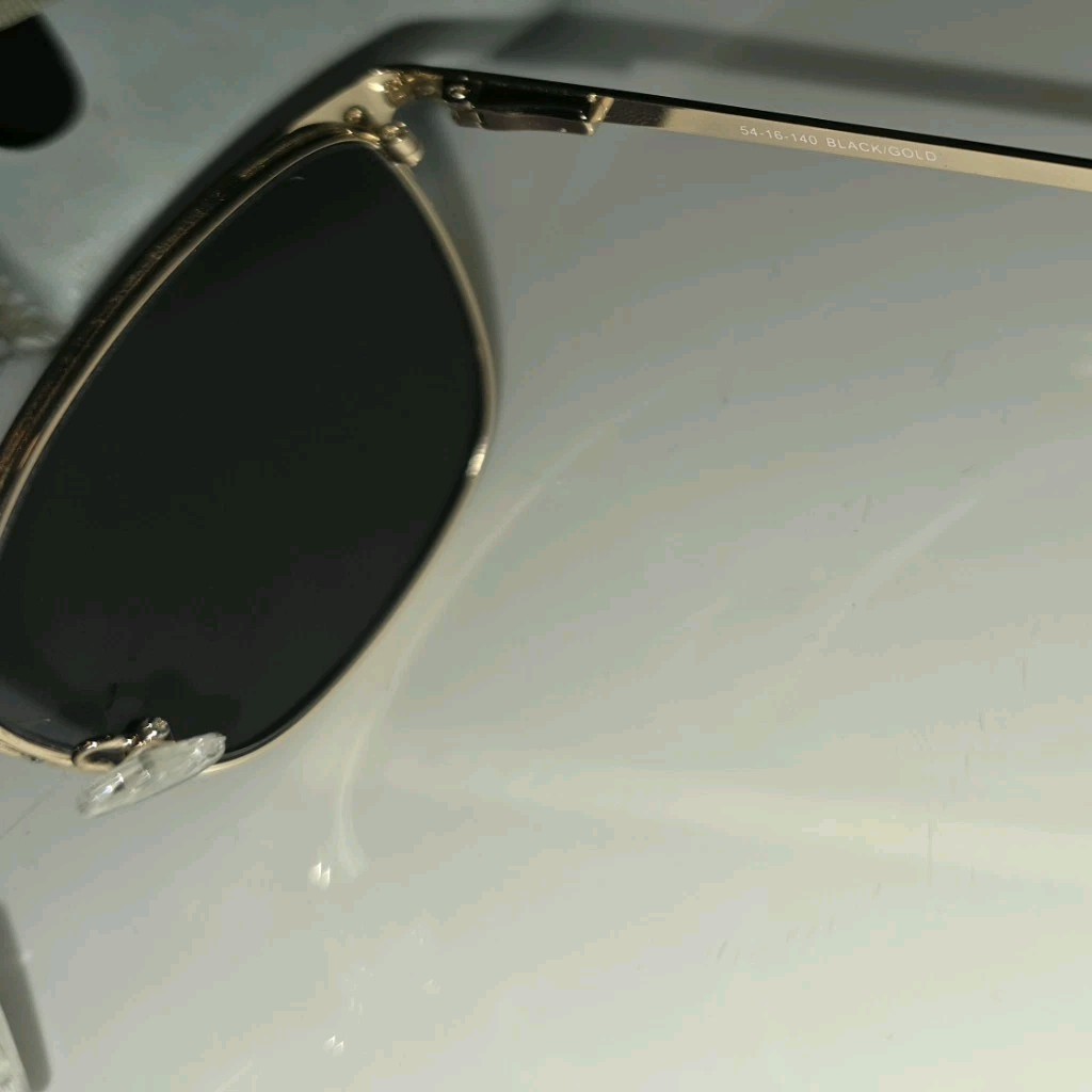 Karen Kane Cloudberry Sunglasses Black Gold Metal Cat Eye 54-16-140