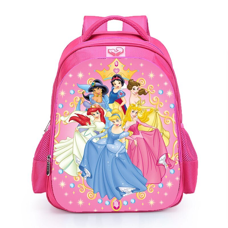 16“ Snow/White Princess Kids Backpack School Shoulder Bags Daily Bags Mochila
