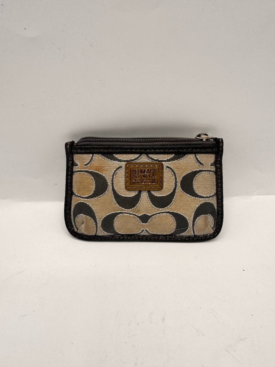 Coach Poppy Graffiti Keychain Coin Purse
