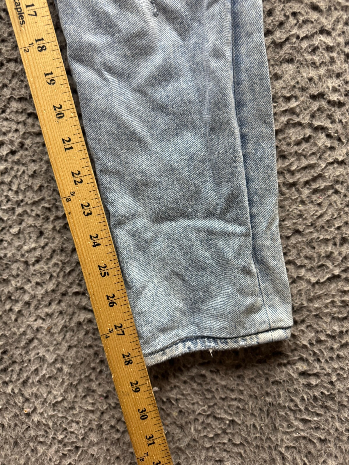 Ksubi Van Winkle RAF Repaired Button-Fly Skinny Jeans Light Wash Mens Size 33