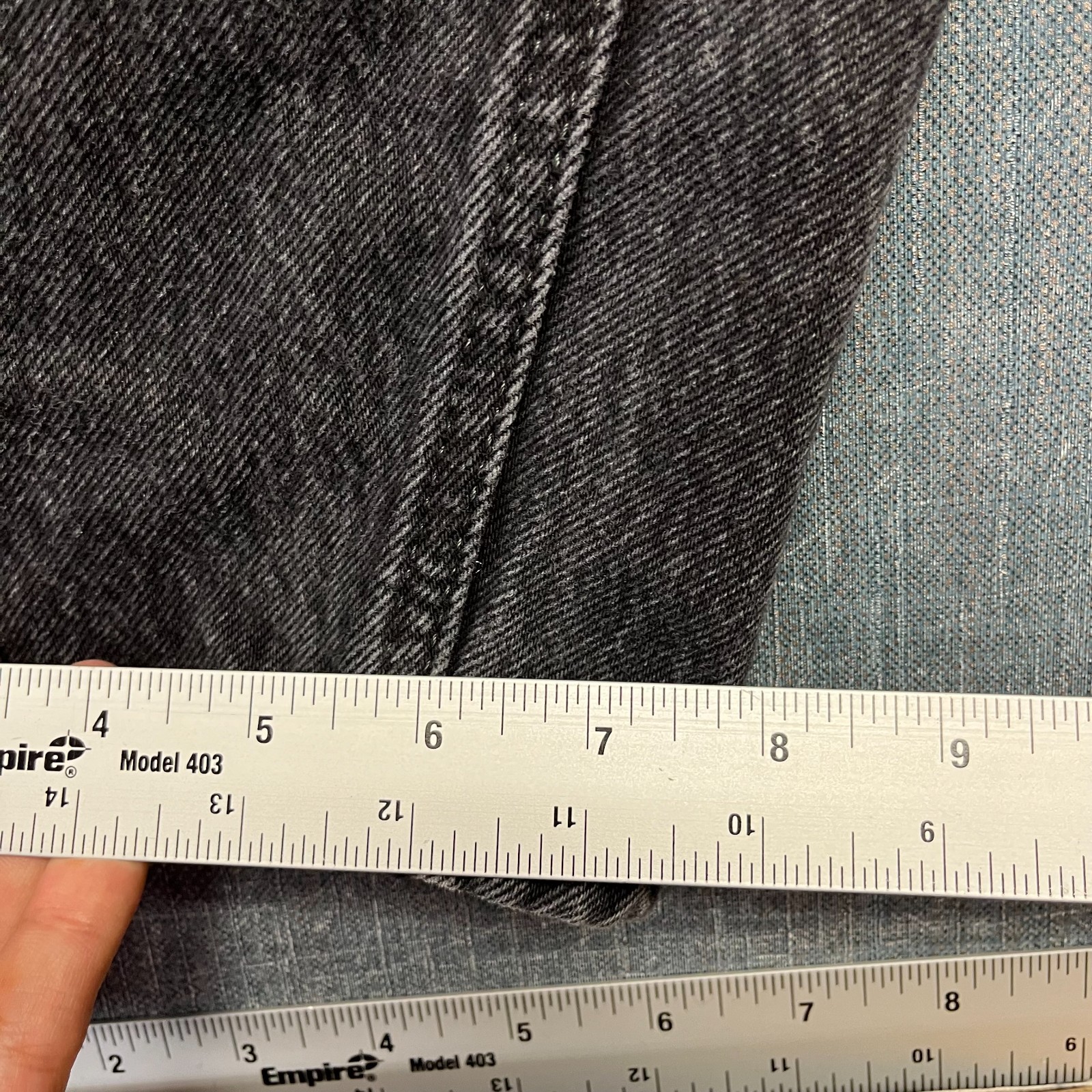 Empyre Men’s Jeans Size 27 Black Acid Wash Loose Fit Y2K Casual Distressed