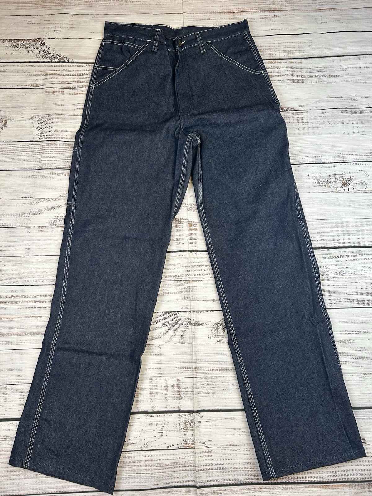 NWT Vintage Sears Roebucks Jeans Mens 30×33 Blue Carpenter Hammer Loop Denim