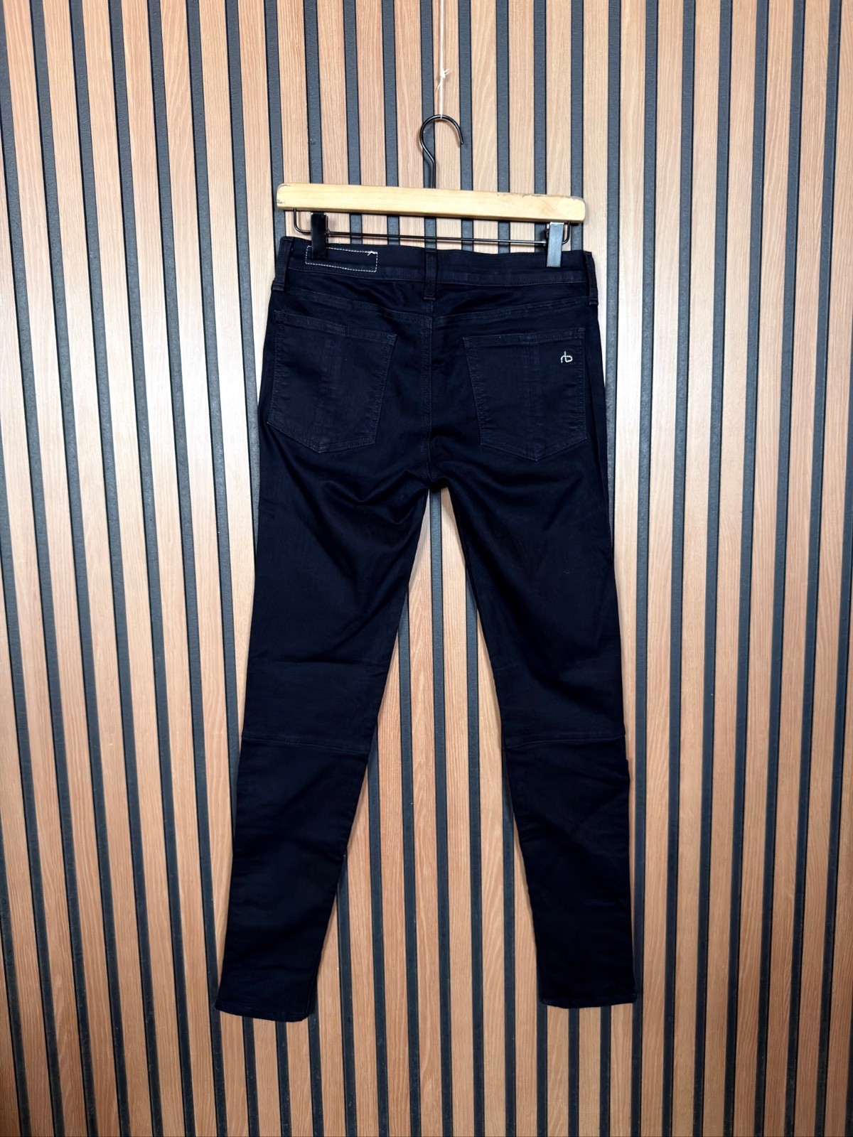 Rag & Bone Jeans 28 Womens Black Skinny Low Waisted Skinny Ankle Zip
