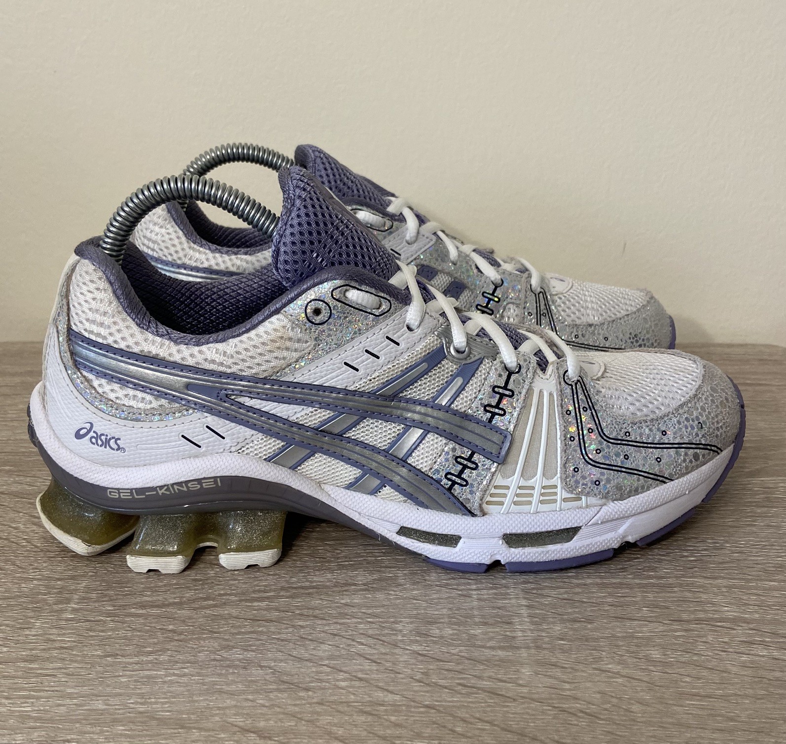 ASICS GEL KINSEI OG [1022A111-100] WHITE SILVER WOMEN’S RUNNING SHOES Size 8.5