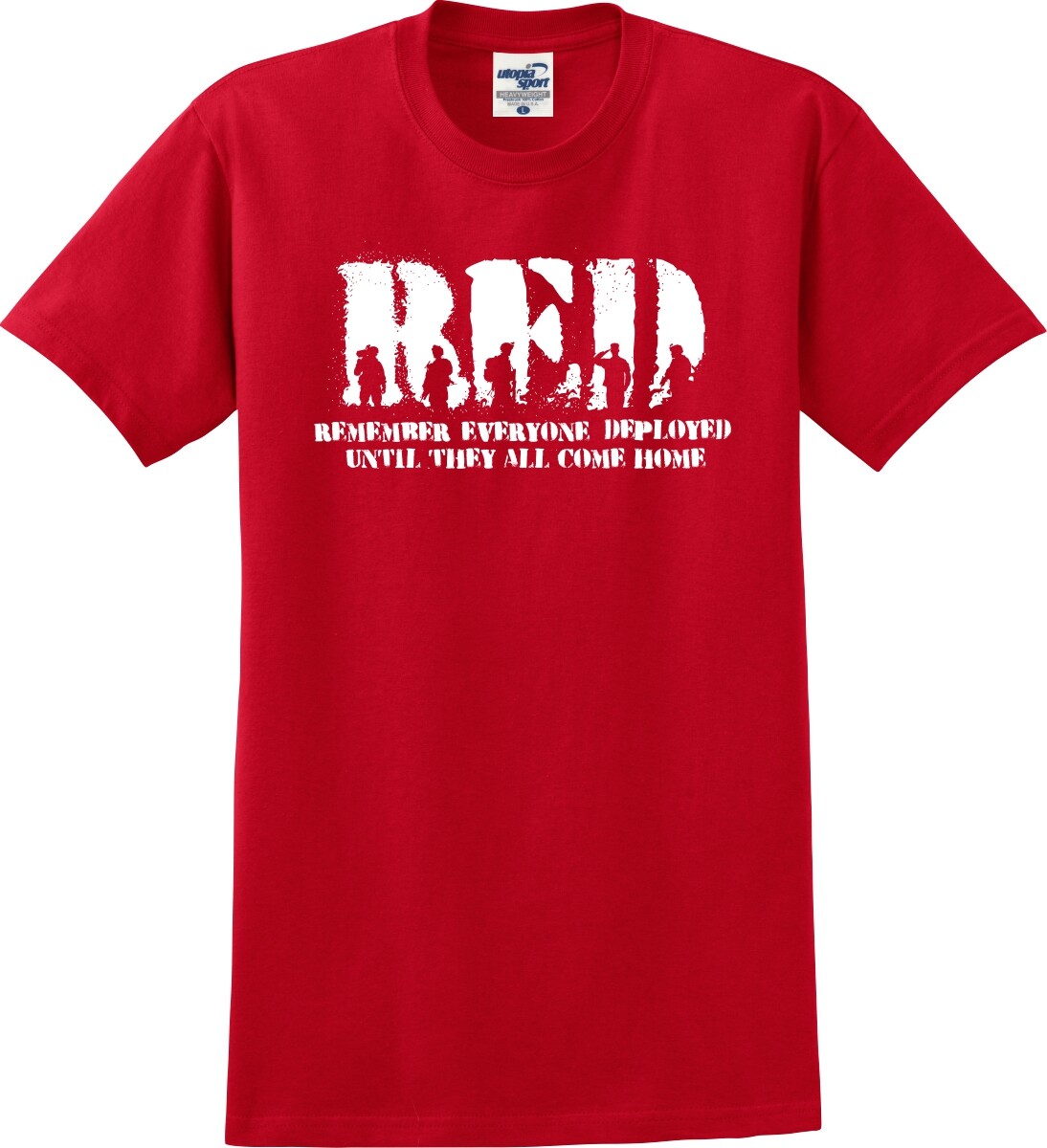 Red Friday Remember Everyone Deployed Silhouettes Unisex T-Shirt (S-5X)