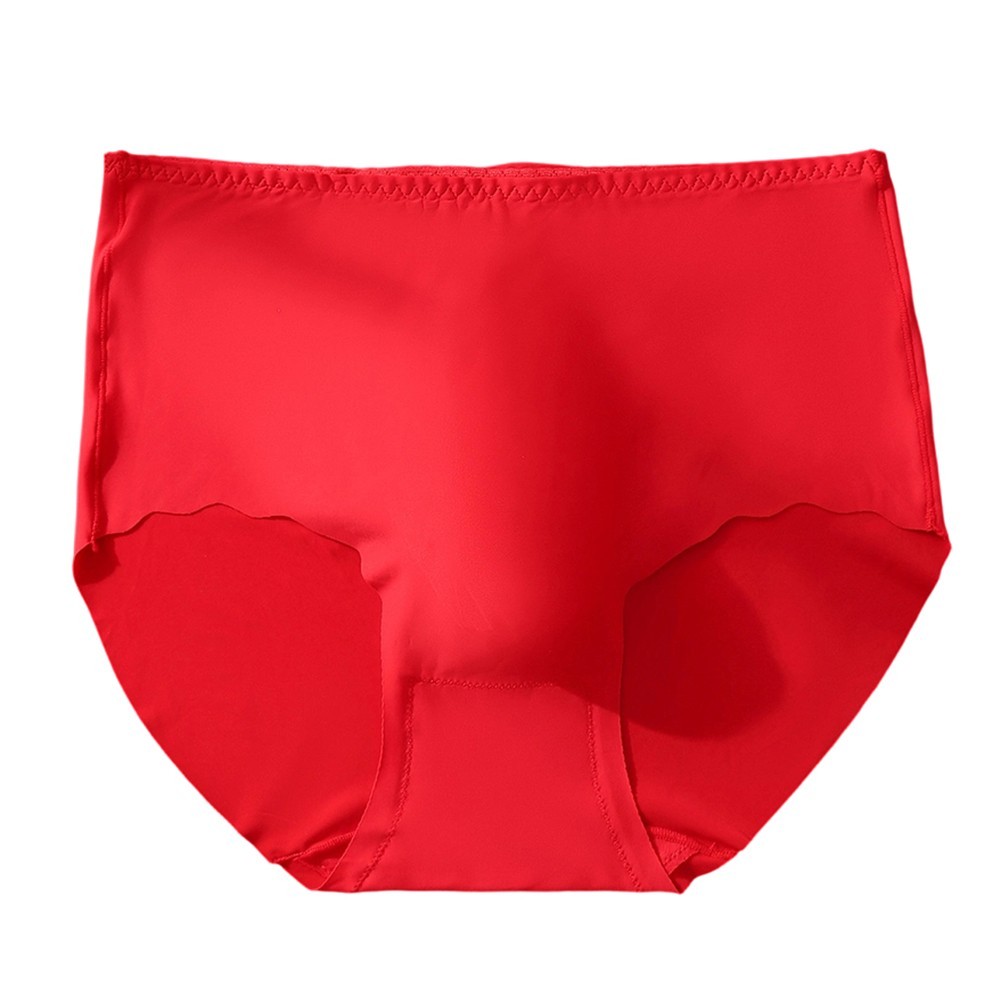 Soft Seamless Men’s Underwear Ice Silk Briefs with 3D Bulge Pouch Support