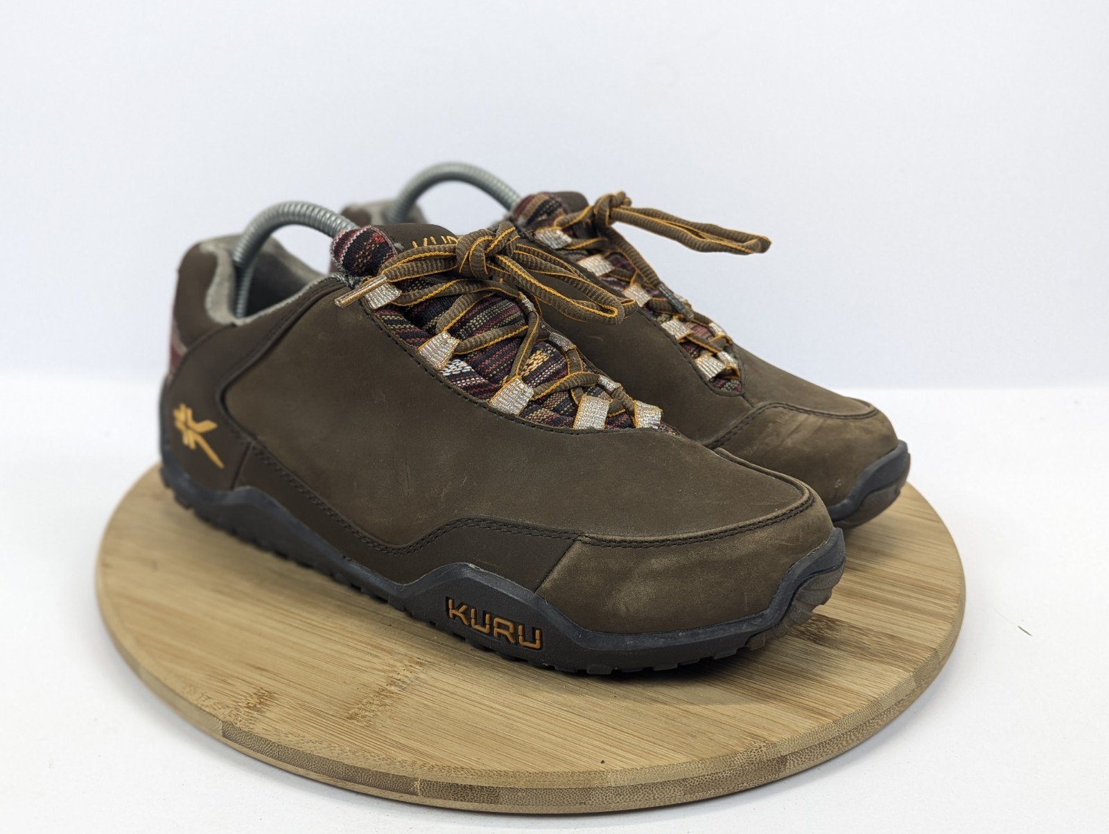 Kuru Shoes Womans 9 Orthotic Sneakers Brown Outdoor Leather Nature Chianne