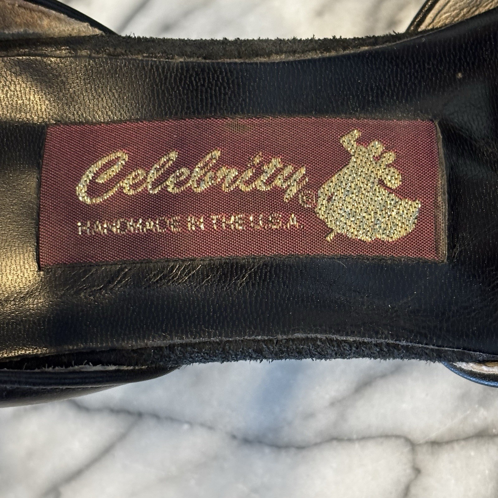 Celebrity Ballroom Dance Shoes Natasha Black Glove Leather 2.5″ Heel Sz 10.5 USA
