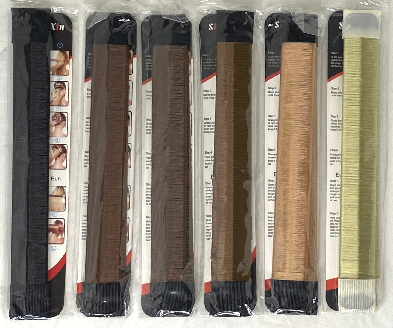 6 Pieces Shu Xin Magic Hair Bun Maker (colors as shown)