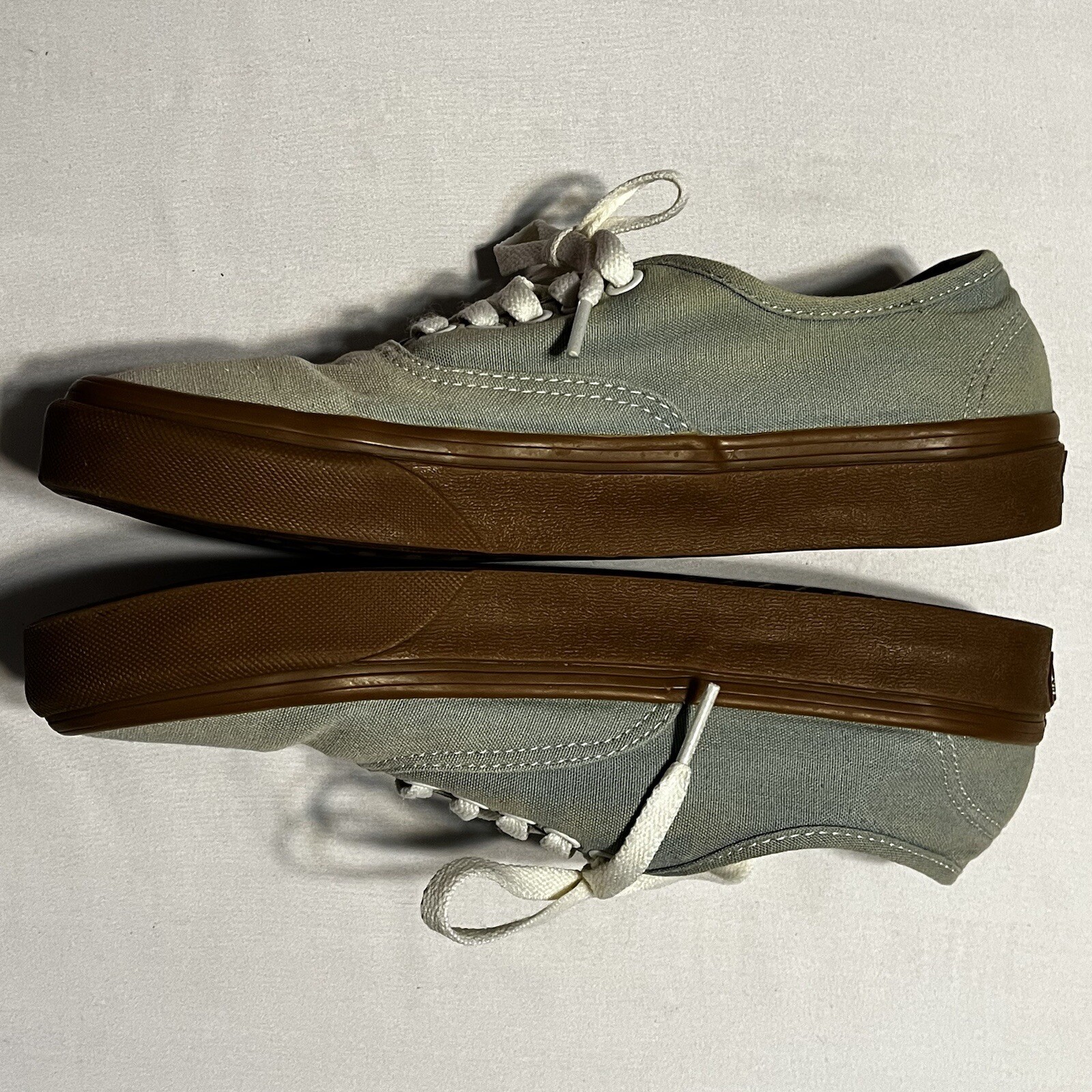 Men 6.5 Women 8 Unisex VANS Old Skool Gum Sole Tan-“ish” Pale Green-“ish” color