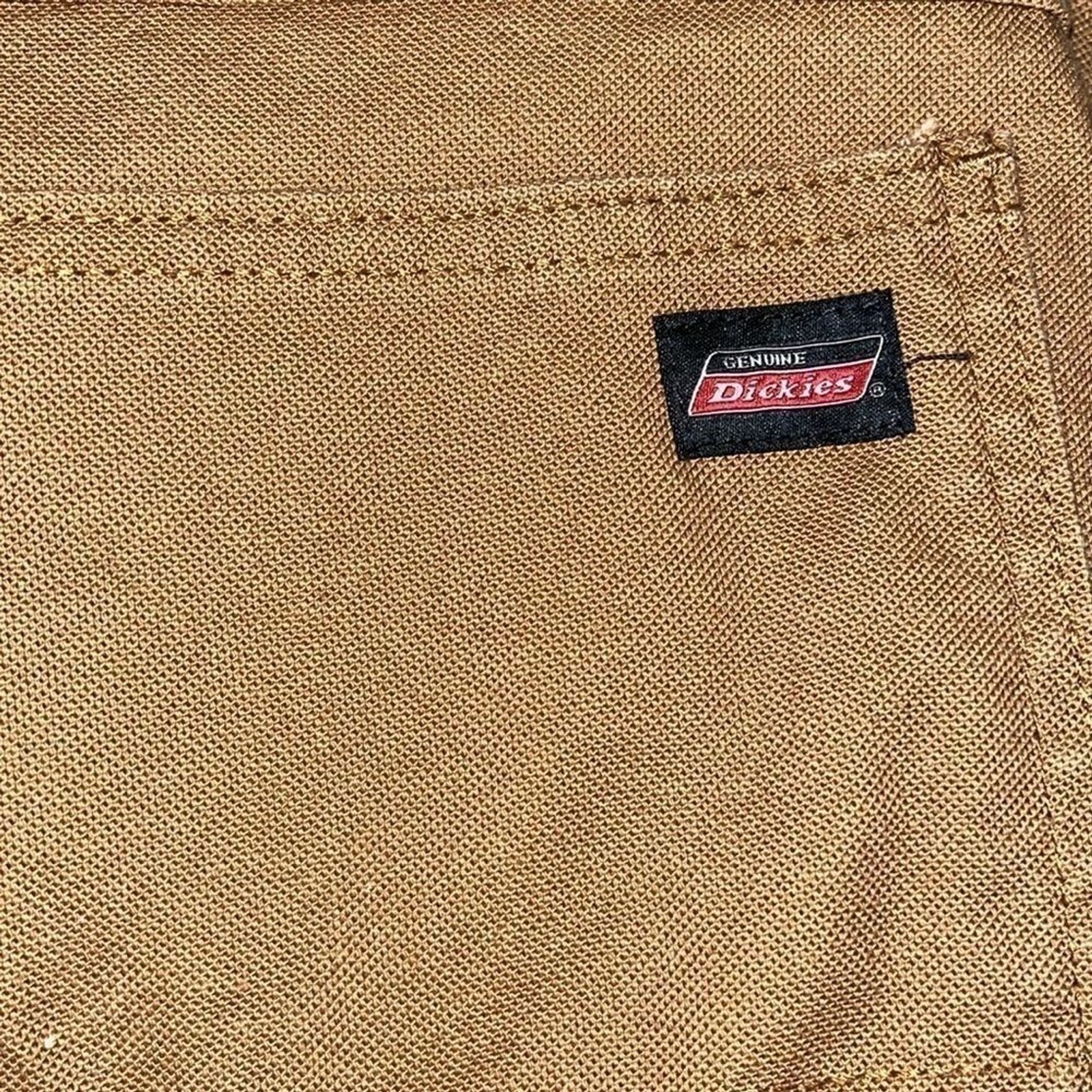 Dickies Men’s Relaxed Fit 7-Pocket Duck Jean Pants 100% Cotton Carpenter Brown