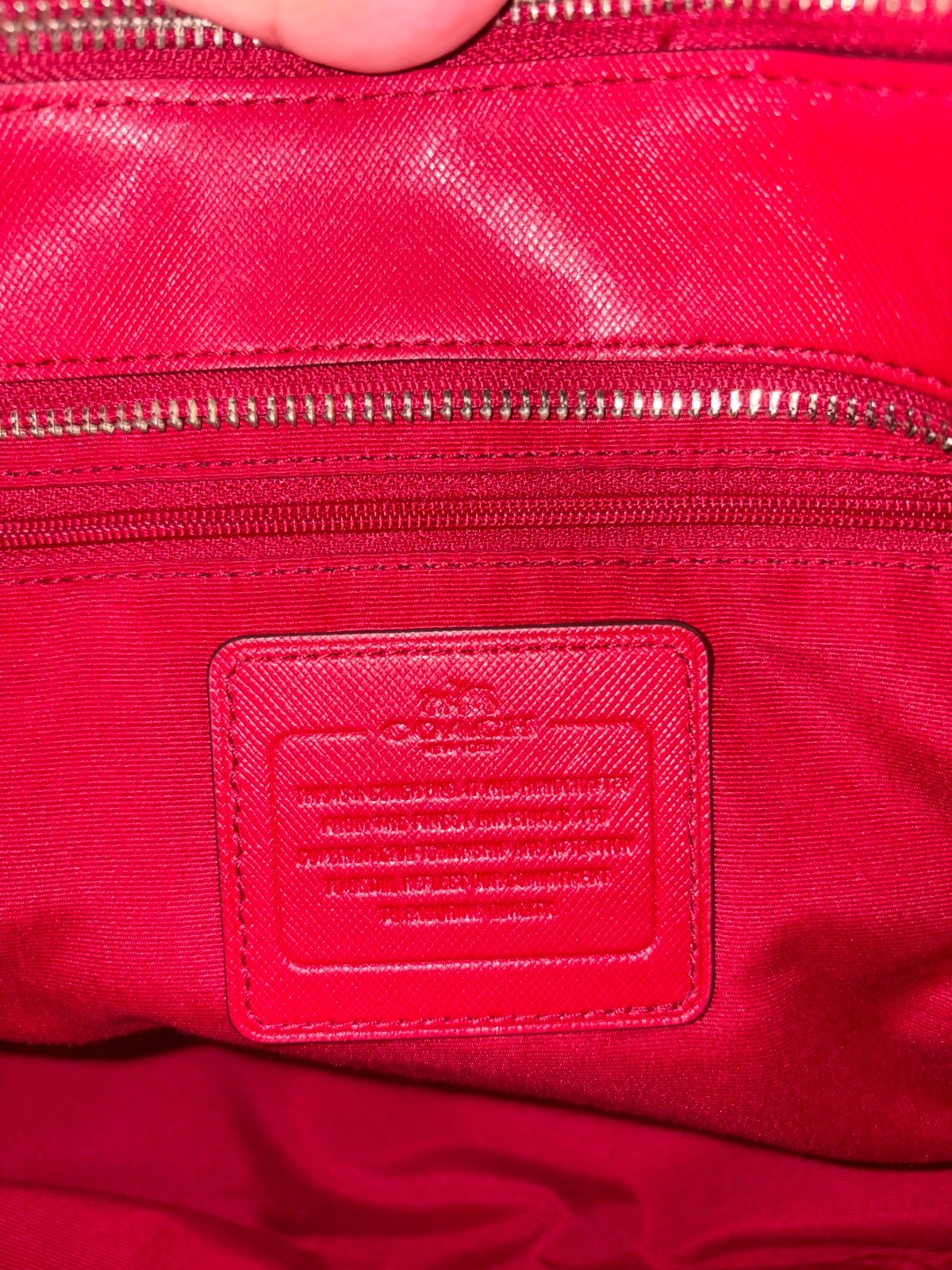 Vintage Coach Peyton Leather Jordan Double zip carryall bag