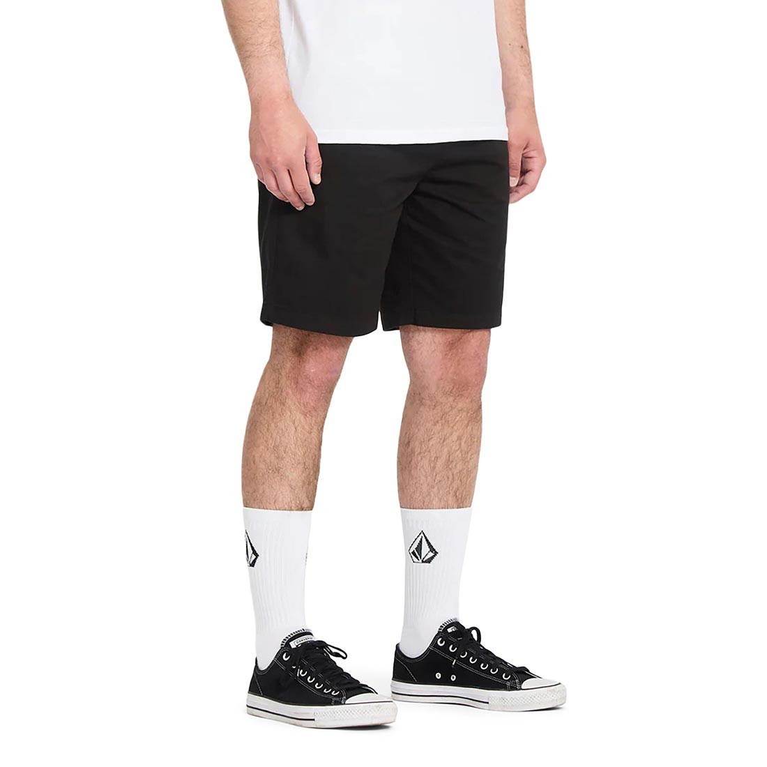 Volcom Frickin Elasticated Waist 19″ Shorts – Black (SP26)