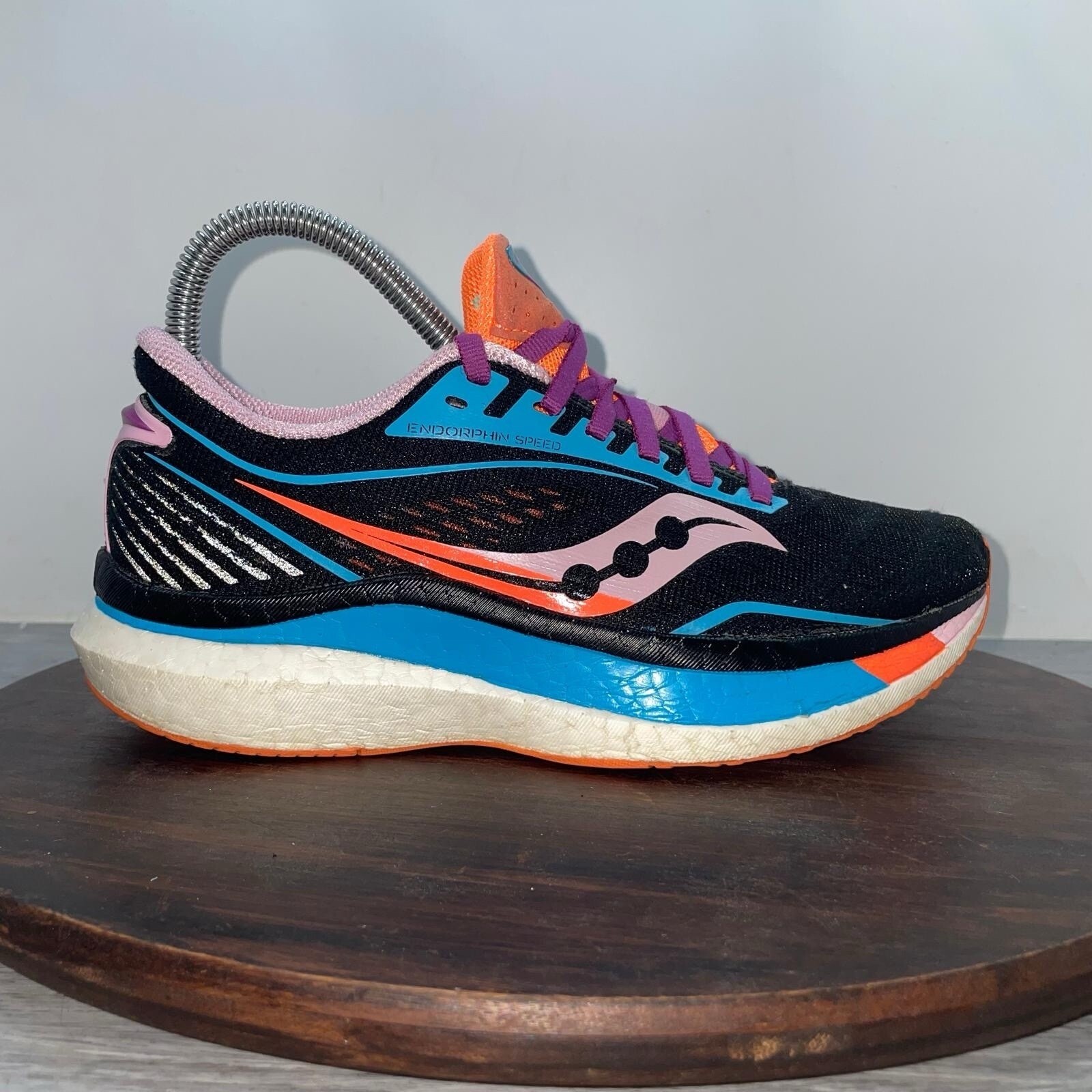 Saucony Endorphin Speed Woman’s Size 6.5 Shoes Athletic Running Black Sneakers