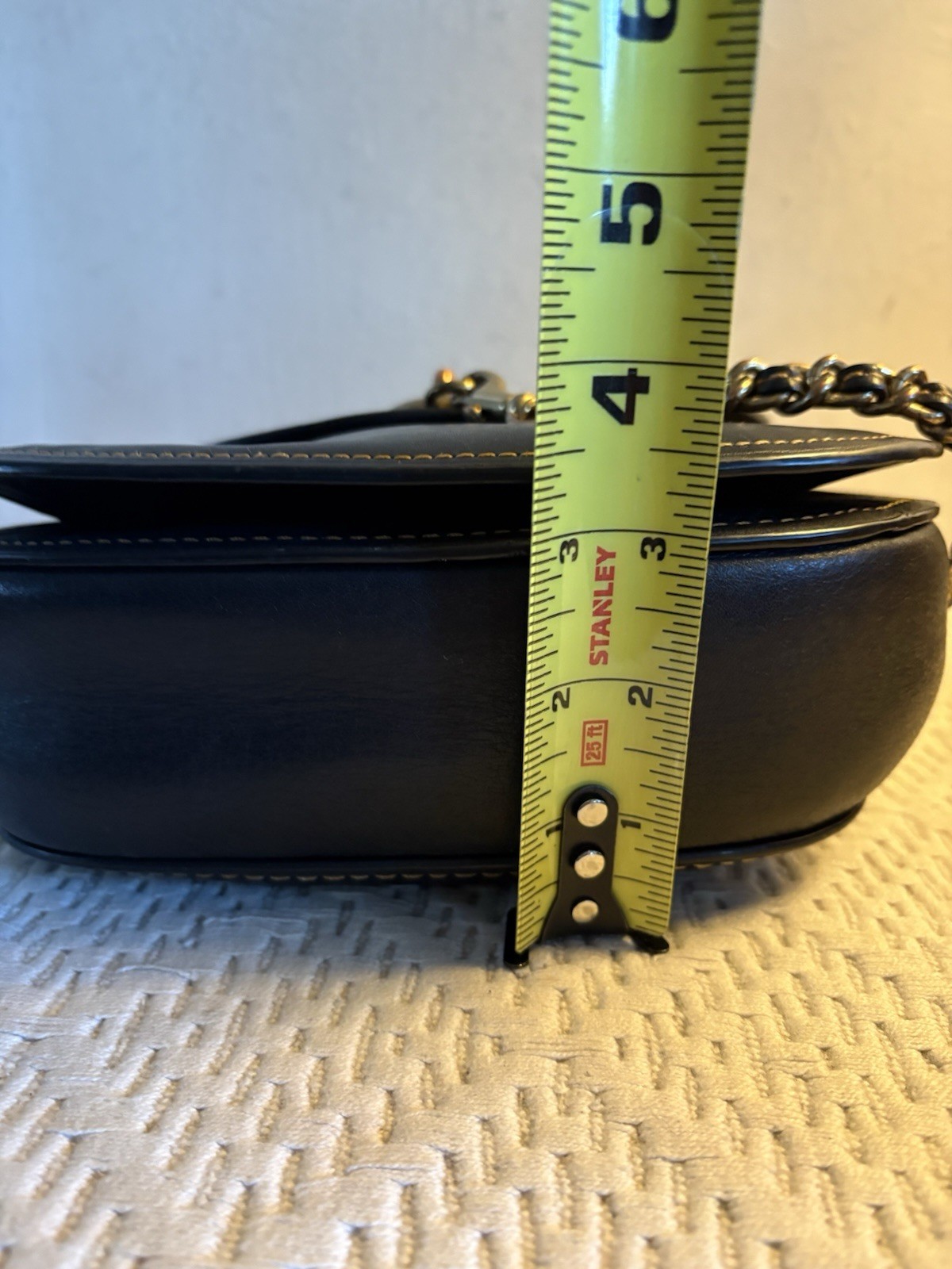 Coach 1941 Iconic Turn Lock Saddle Crossbody Chain & Leather Braided Strap 59241