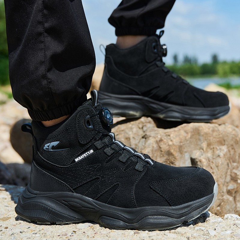 Mens Steel Toe Work Boots Safety Shoes Indestructible Sneakers Lightweight Shoes