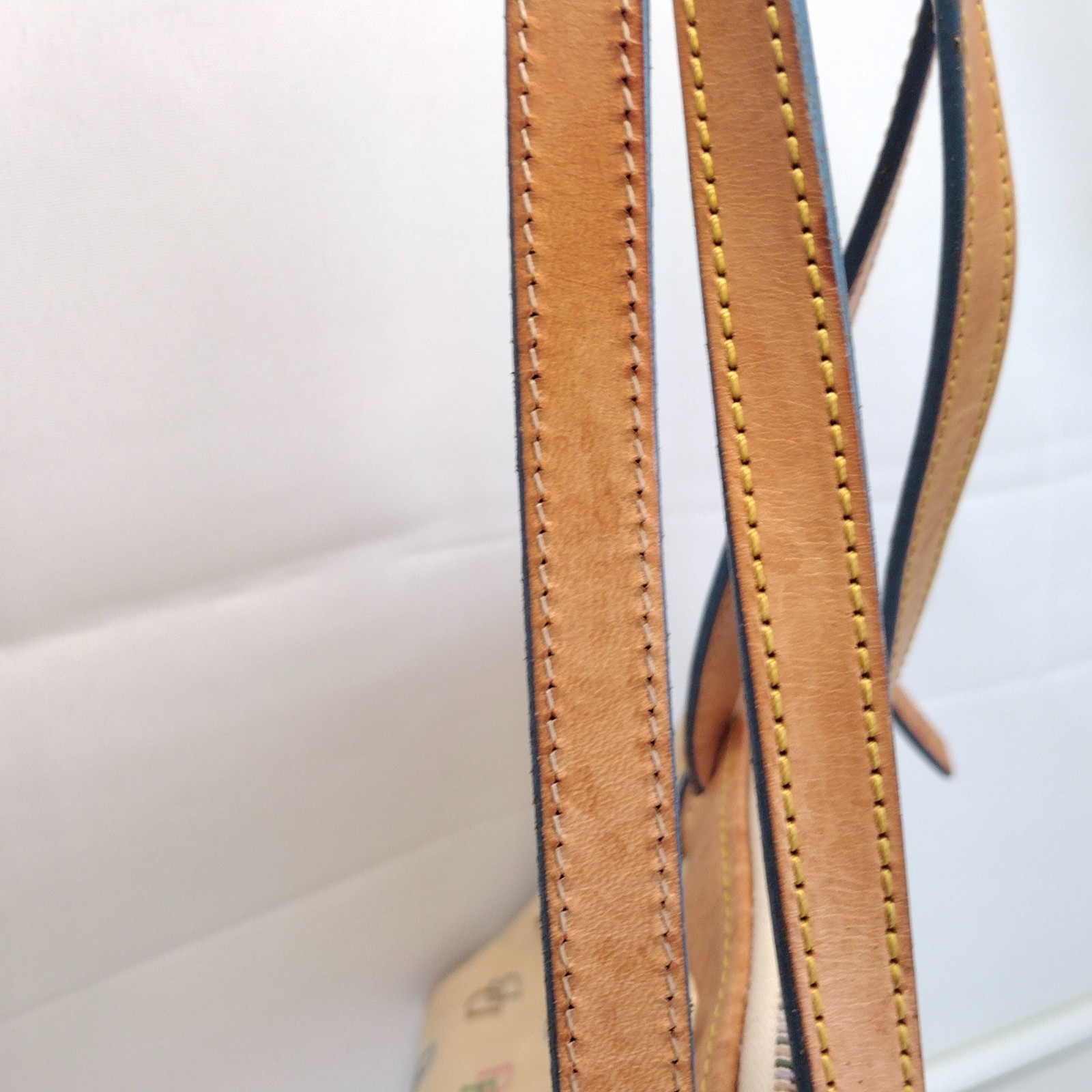 Y2K Vintage Dooney & Bourke Multi Color DB Rainbow Logo Tassel Satchel Purse