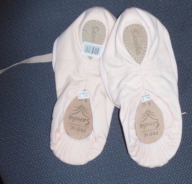 Canvas Ballet shoe Original Canvas split sole light pink Sansha Pro 1C