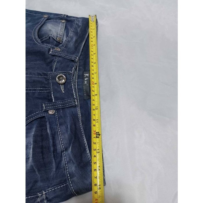Men’s KOSMO LUPO Jeans Size 30 Distressed Blue Denim Dragon Graphic Y2K Emo
