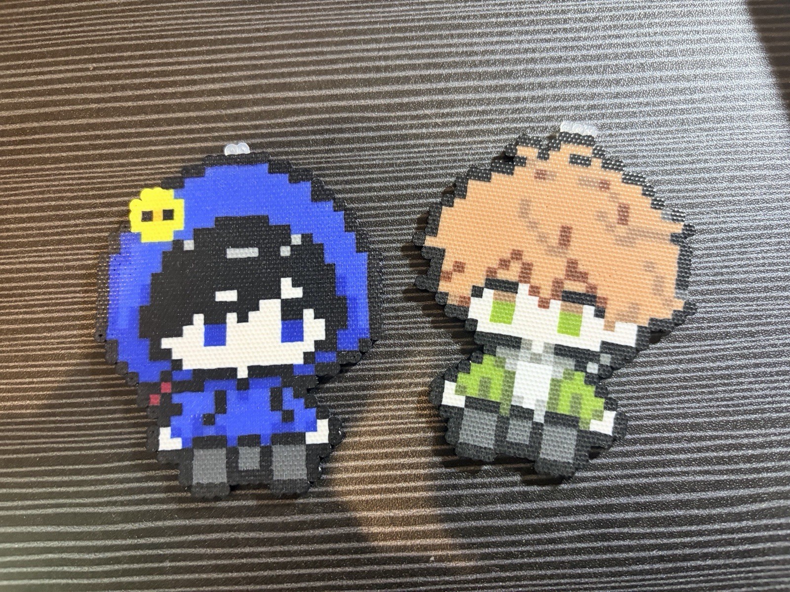 Custom Handmade Pixel Art Keychains & Fridge Magnets