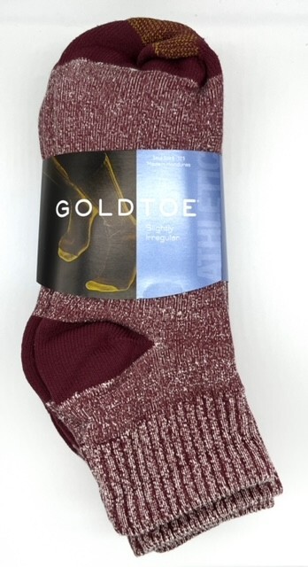 GoldToe 6 Pack Men’s Athletic Quarter Socks Cushion Cotton shoe size 6-12.5
