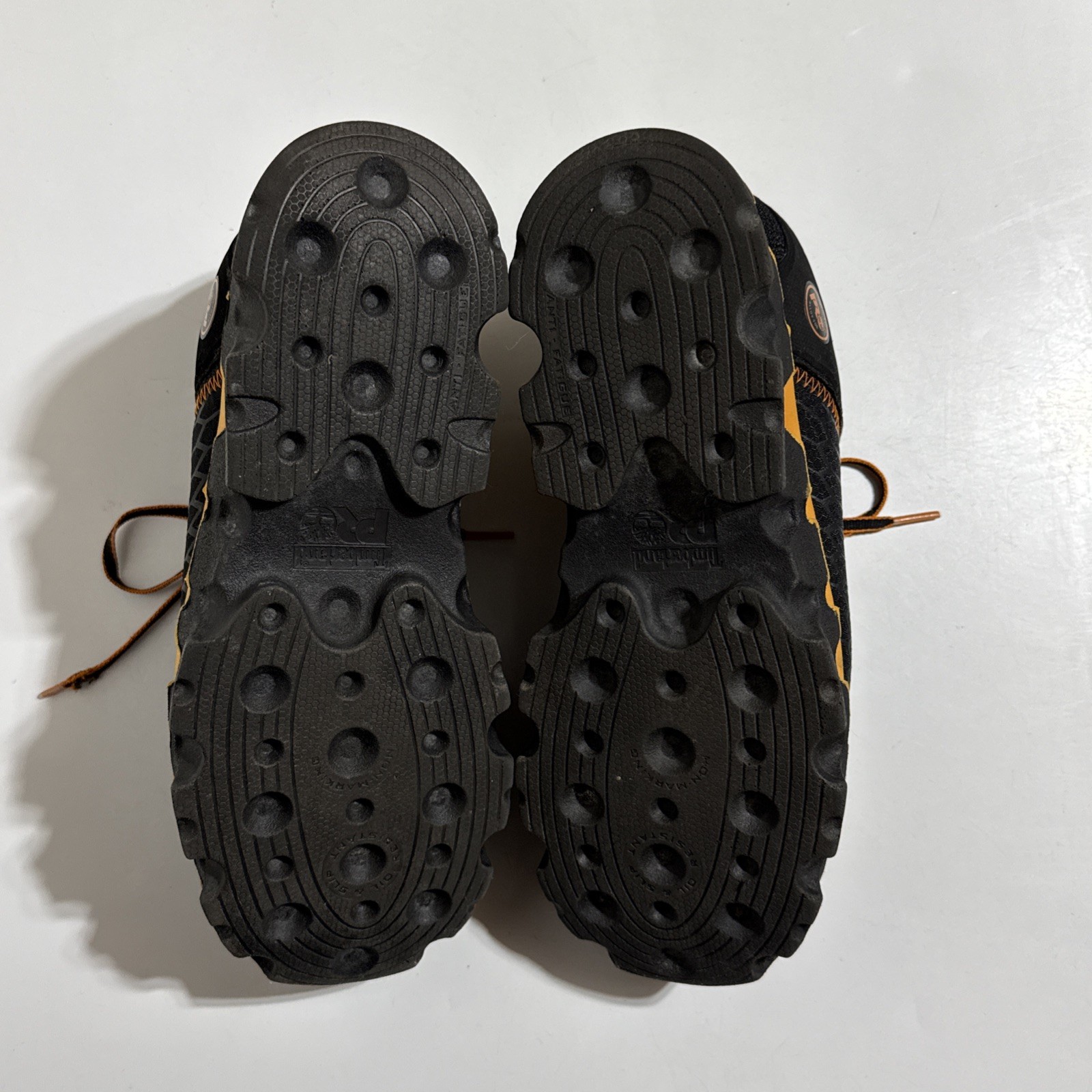 TIMBERLAND PRO Anti Fatigue Men’s 9 Work Shoes Alloy Toe A1B6S Black & Orange