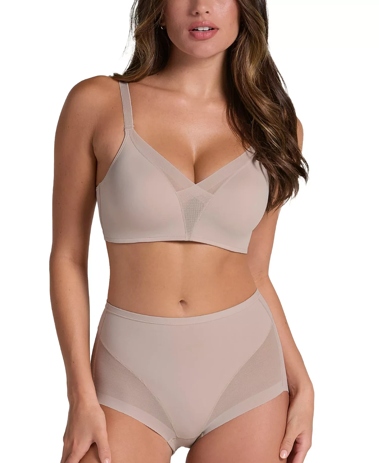 Leonisa Womens Truly Undetectable Comfy Shaper Panty 012657 Size XXL Light Beige