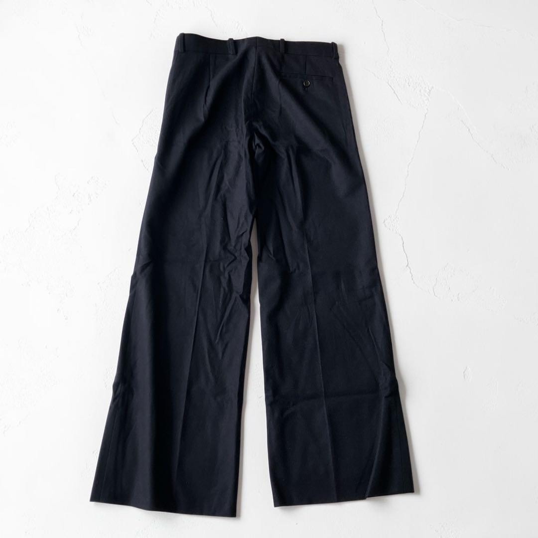 CELINE Wide Leg Trousers Navy Phoebe Philo Center Press Pants Good Condition M