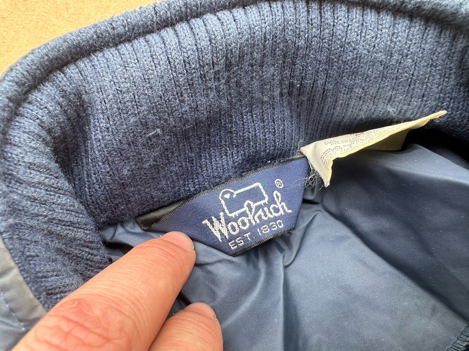 Vintage 90s Woolrich Windbreaker Jacket Mens M Nylon Classic Outdoor Hike Blue