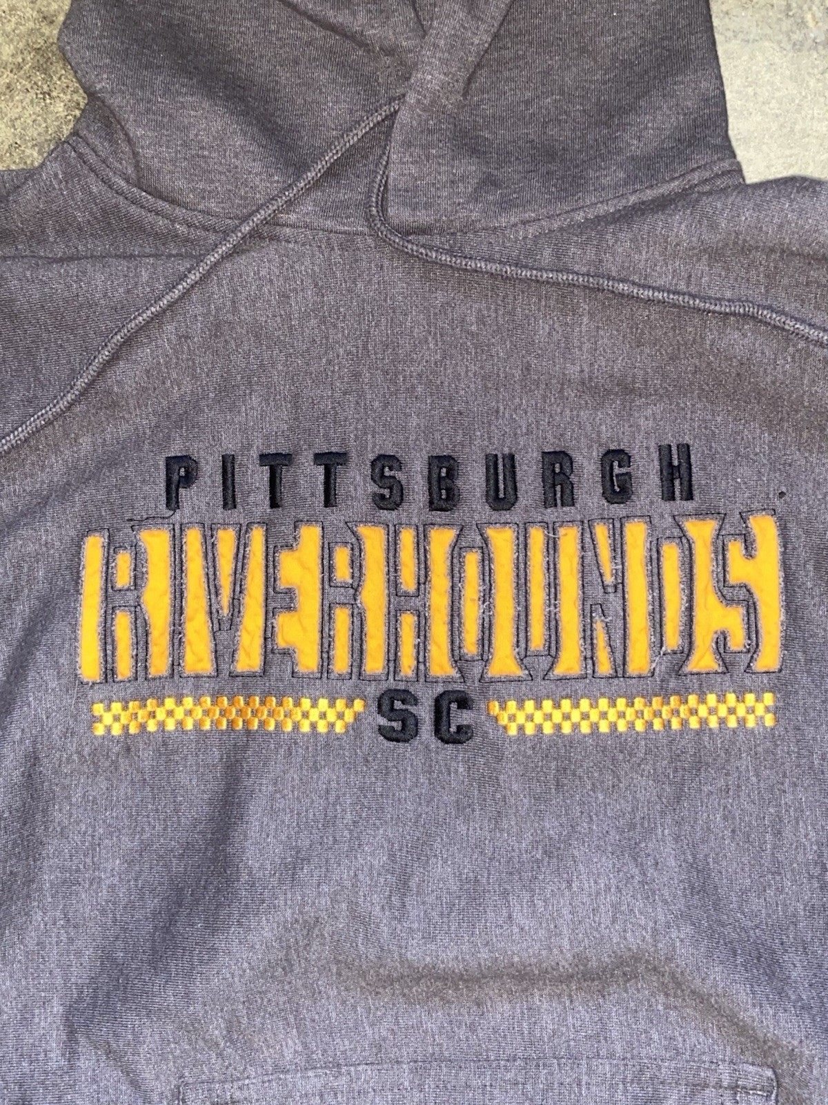 Vintage/Y2K Pittsburgh Riverhounds MV Sport Pro Weave Hoodie Size M Soccer Club