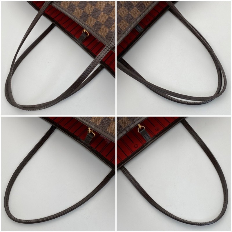 Authentic LOUIS VUITTON Neverfull MM Damier Ebene Canvas N51105 CA4079 A1209
