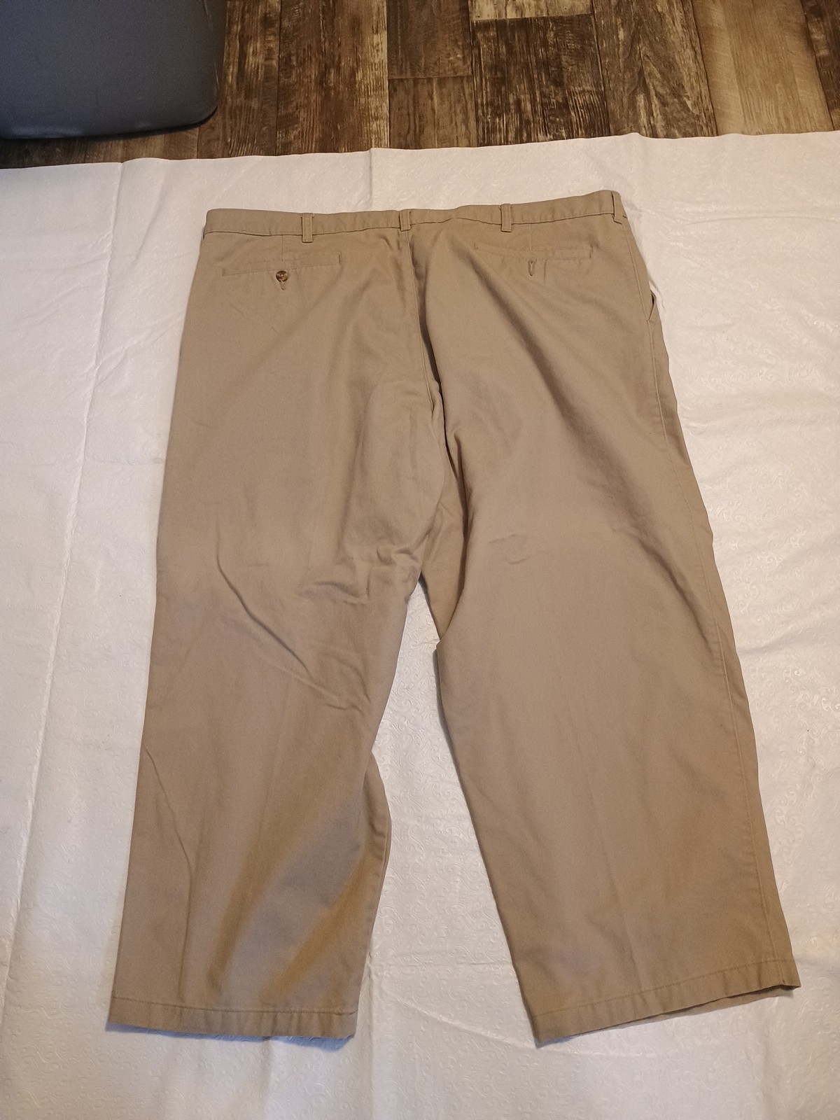 George Barley Pleated Front Cotton Blend Chinos Mens Pants 48×30 (#2)